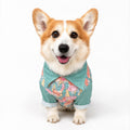 Lightweight Cotton Dog Shirt – Floral Pet Shirt with Classic Collar