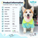 Sporty Contrast Collar Dog Polo Shirt – Soft Cotton Pet Tee