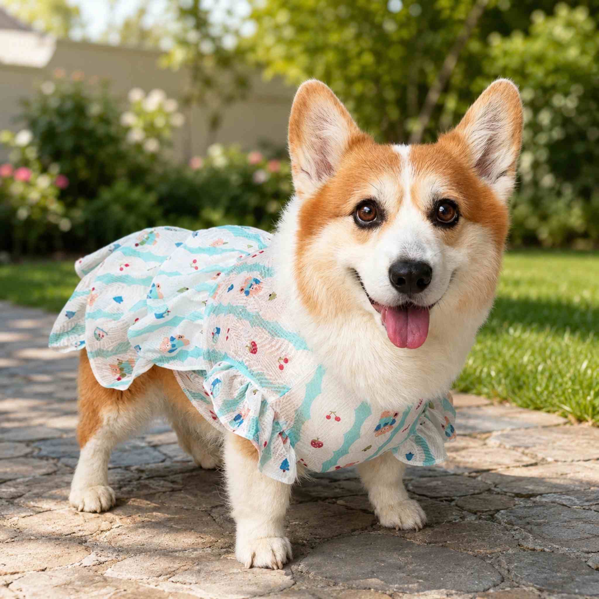 Sweet Ruffle Dog Cake Dress – Lightweight, Breathable & Stretchy