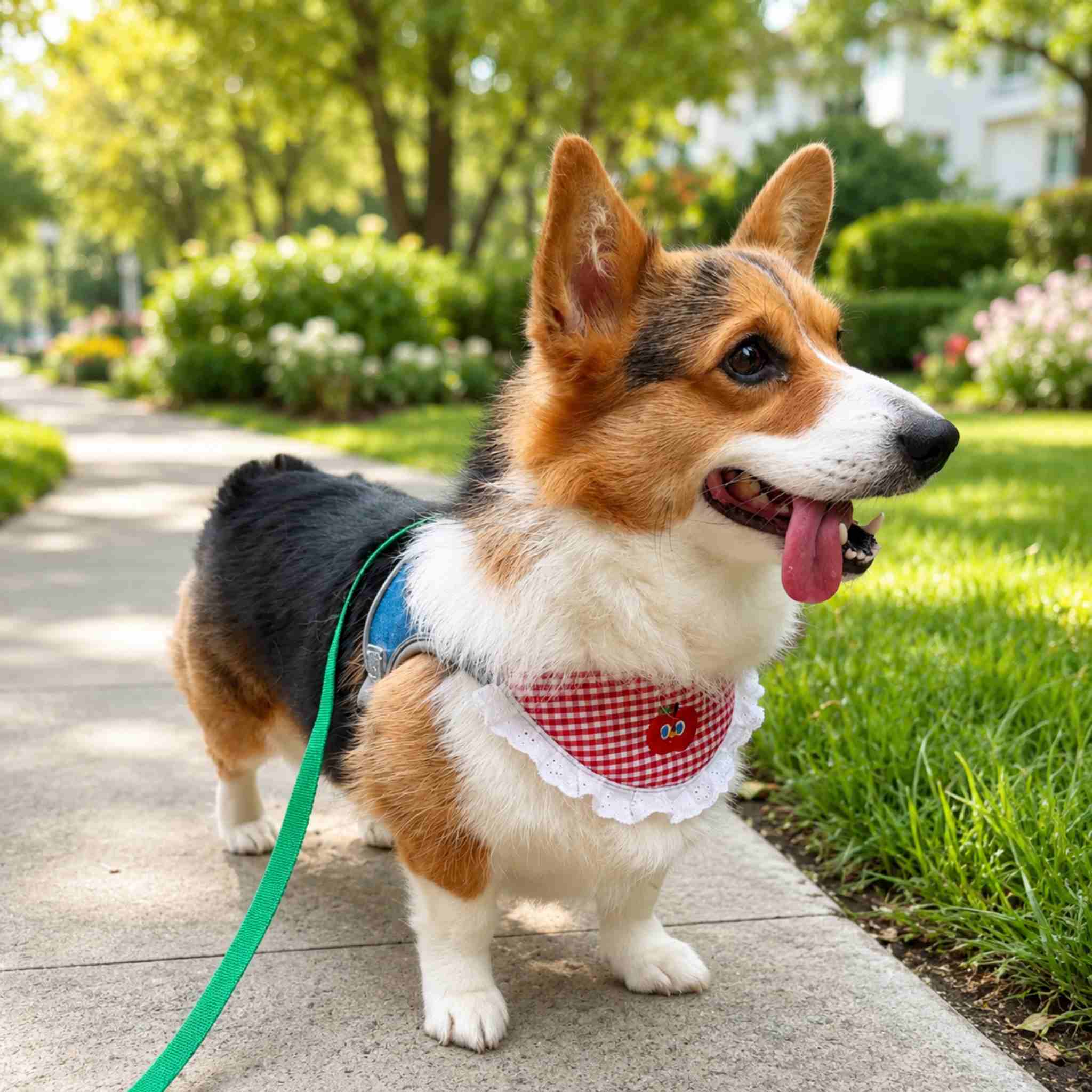 Dog Harness with Bandana Bib – No Pull Adjustable Vest for Small & Medium Dogs (Harness Only)