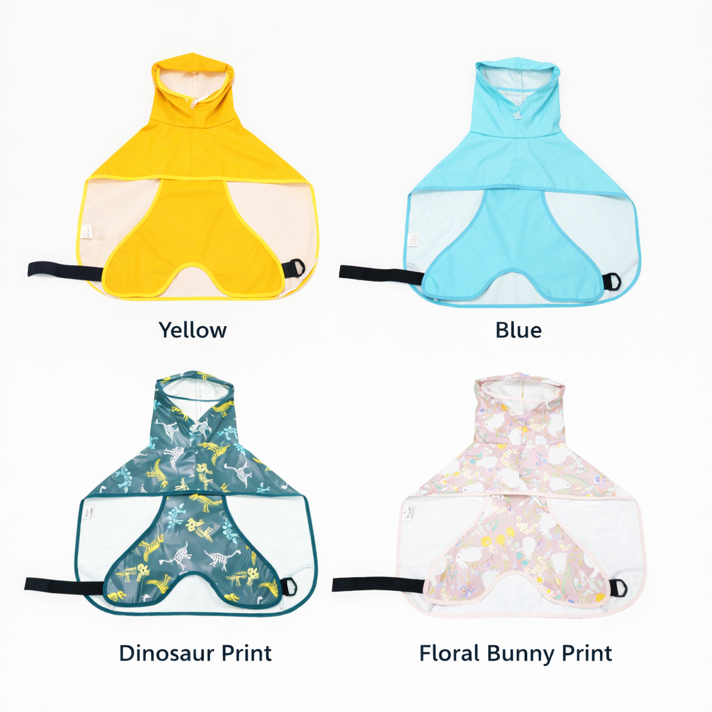 Lightweight Waterproof Dog Raincoat with Hood – Easy-On Pet Rain Jacket for Rainy Walks